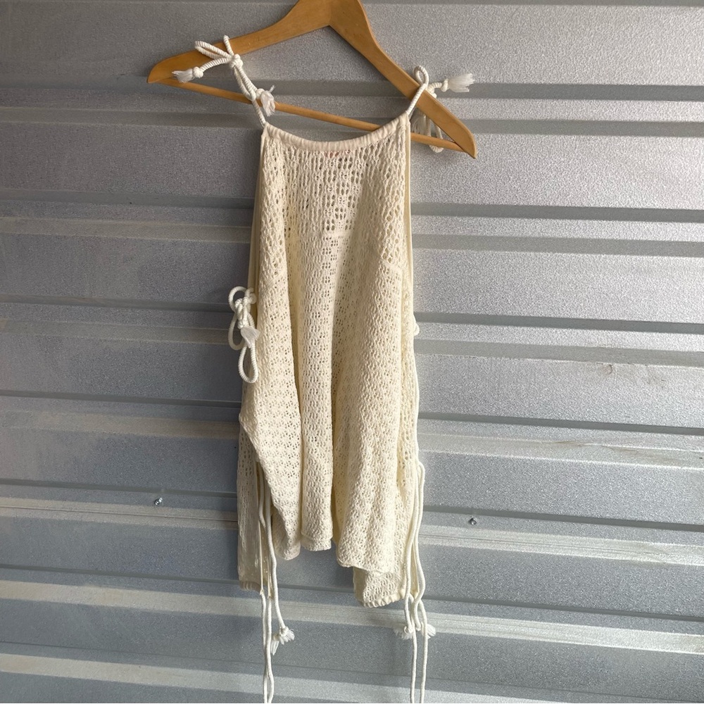 See by Chloe crochet top in cloud dancer - Picture 7 of 9
